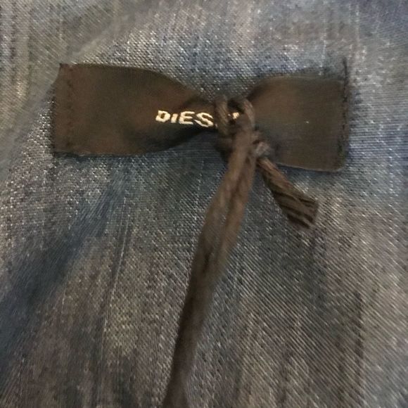 NWT $228 DIESEL | Tidova Distressed Lightweight Denim Dress in Distressed - Picture 9 of 14